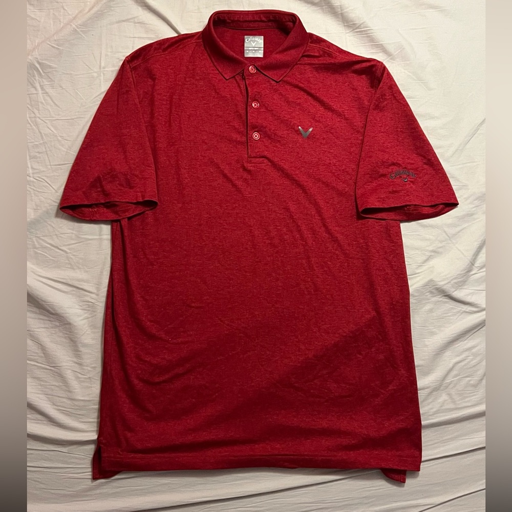 Callaway Heather Red Golf Polo